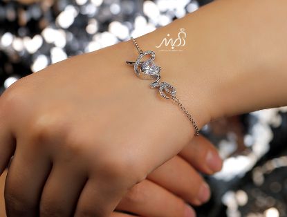 💍دستبنداسپرت LOVE خاص و زیبا نقره عیار 925 (D_7087)