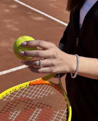 💍دستبند جواهری لاكچري 5 میل خاص و زیبا ، نقره عیار 925 (D_7089)	