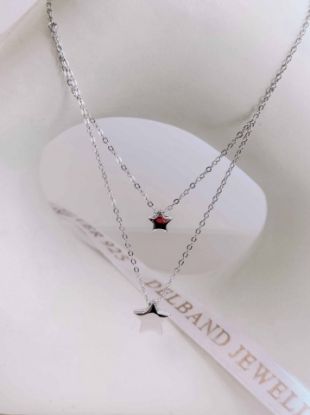 💍گردنبند ستاره خاص و زیبا نقره عیار ۹۲۵ (G_3143)	