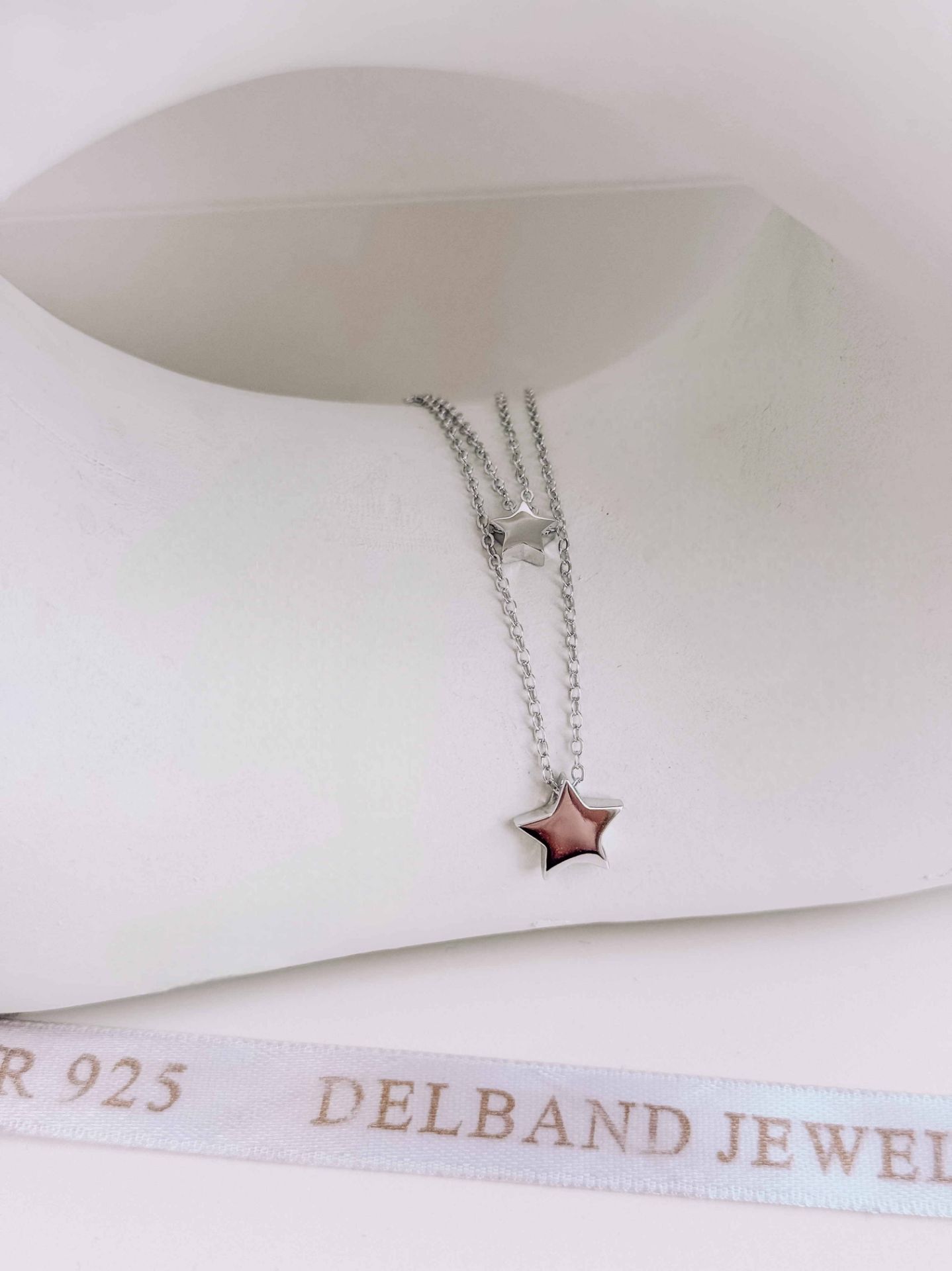 💍گردنبند ستاره خاص و زیبا نقره عیار ۹۲۵ (G_3143)	