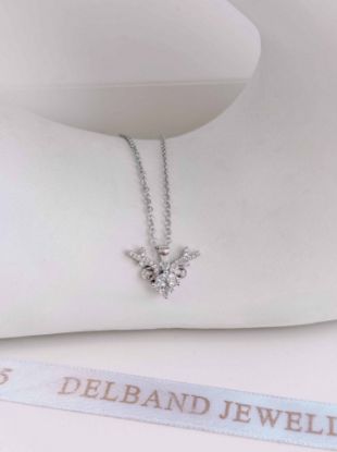 💍گردنبند جواهری خاص و زیبا نقره عیار ۹۲۵ (G_3147)	