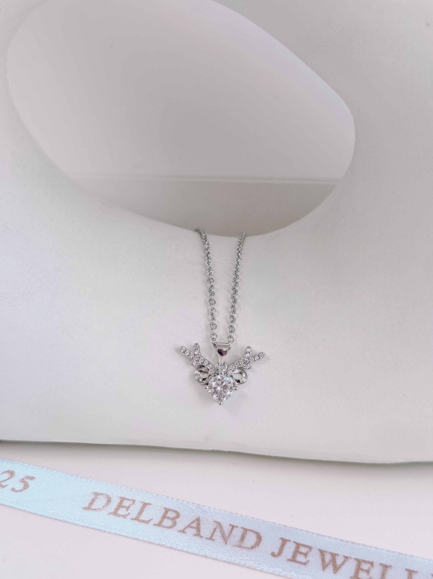 💍گردنبند جواهری خاص و زیبا نقره عیار ۹۲۵ (G_3147)	