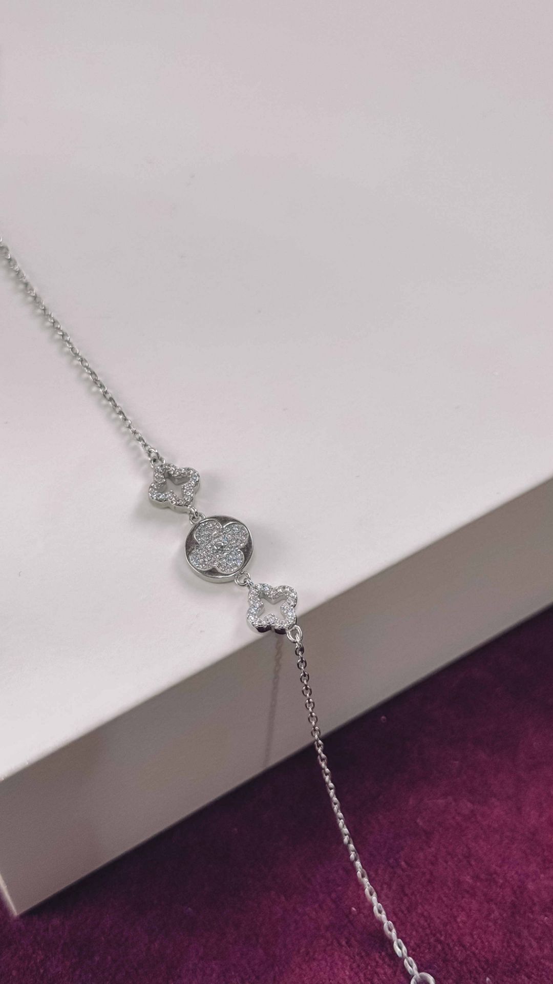 💍دستبند اسپورت ونکلیف خاص و زیبا ، نقره عیار 925 (D_7193)	