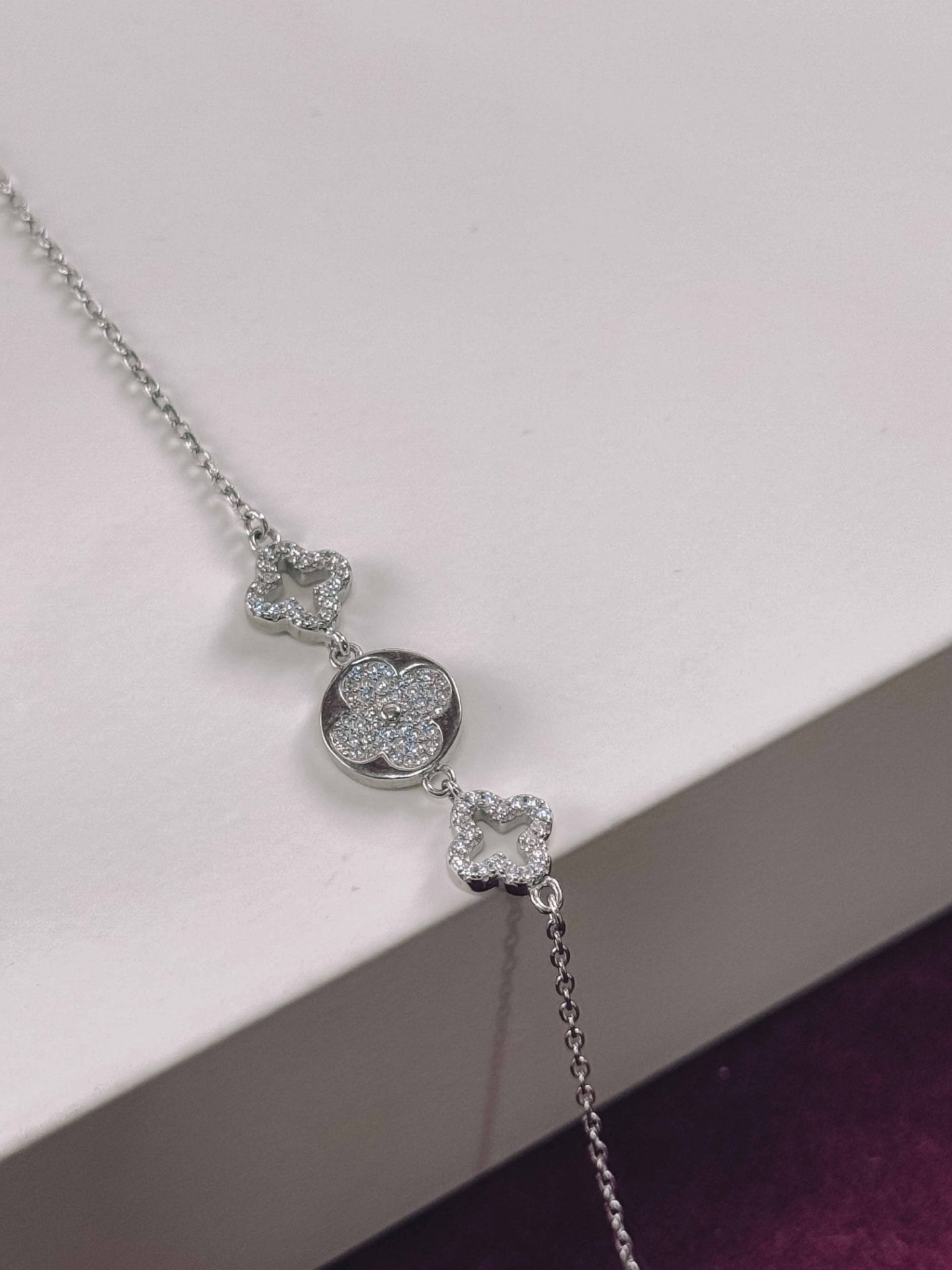 💍دستبند اسپورت ونکلیف خاص و زیبا ، نقره عیار 925 (D_7193)	