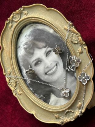 💍سرويس جواهری تراش ونکلیف خاص و زيبا(گردنبند ، گوشواره ، دستبند و انگشتر) نقره عیار 925 (S_6048)‌‌‌‌‌‌ ‌		