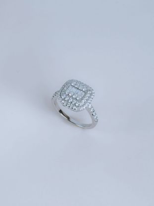 💍انگشتر لوکس جواهري خاص و زیبا؛ نقره عیار ۹۲۵(R_1209)