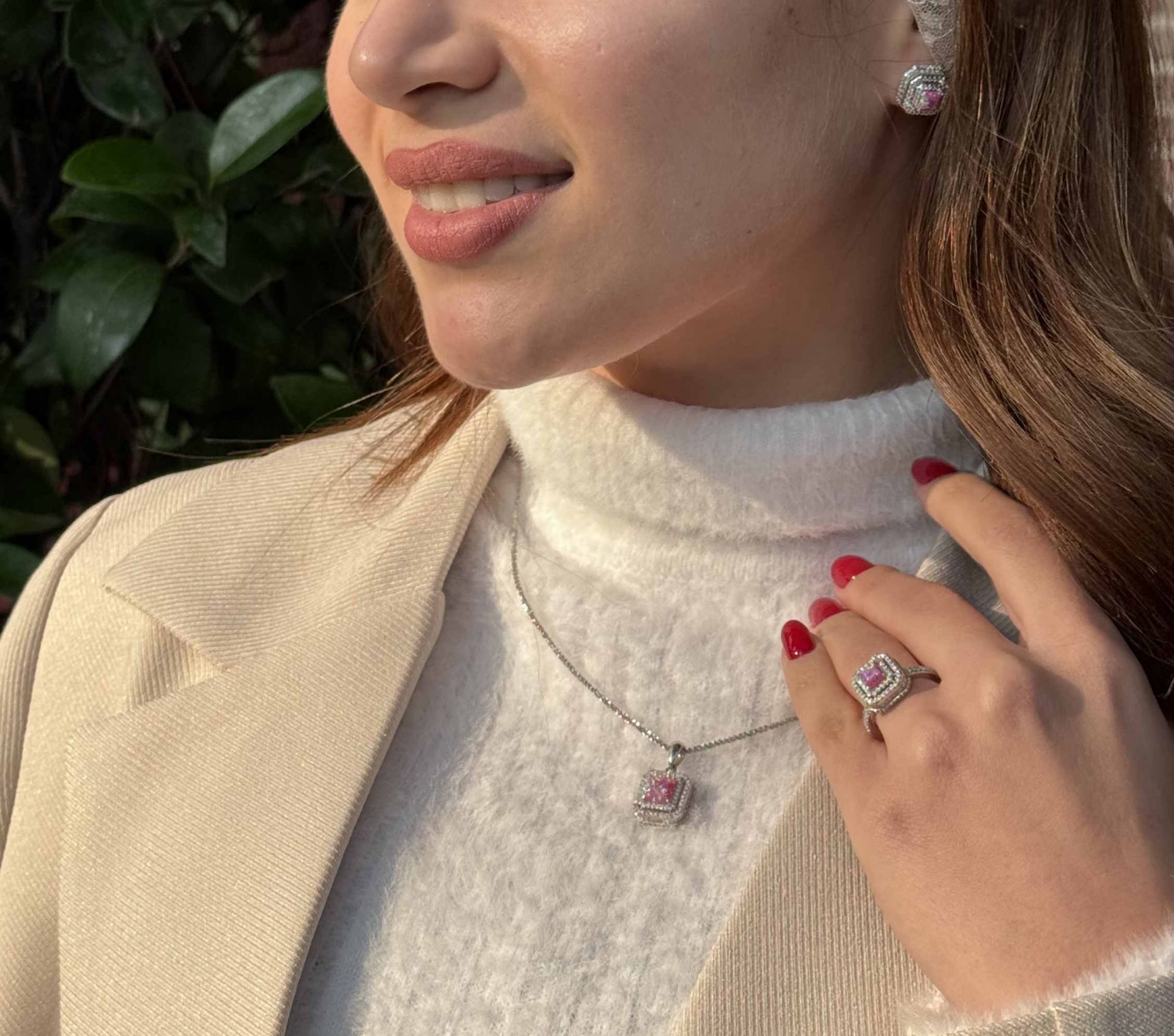 تصویر  💍حلقه جواهری طرح تاج فری سایز ؛  نقره عیار ۹۲۵ (R_1070)‌‌‌