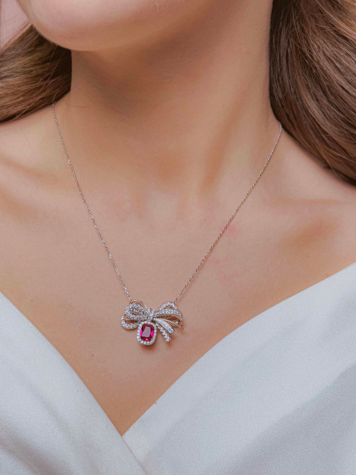 تصویر  💍انگشتر جواهری سولیتر دورنگین آمریکایی Round-cut  نقره عیار ۹۲۵ (R_1068)‌‌‌‌‌‌ ‌‌