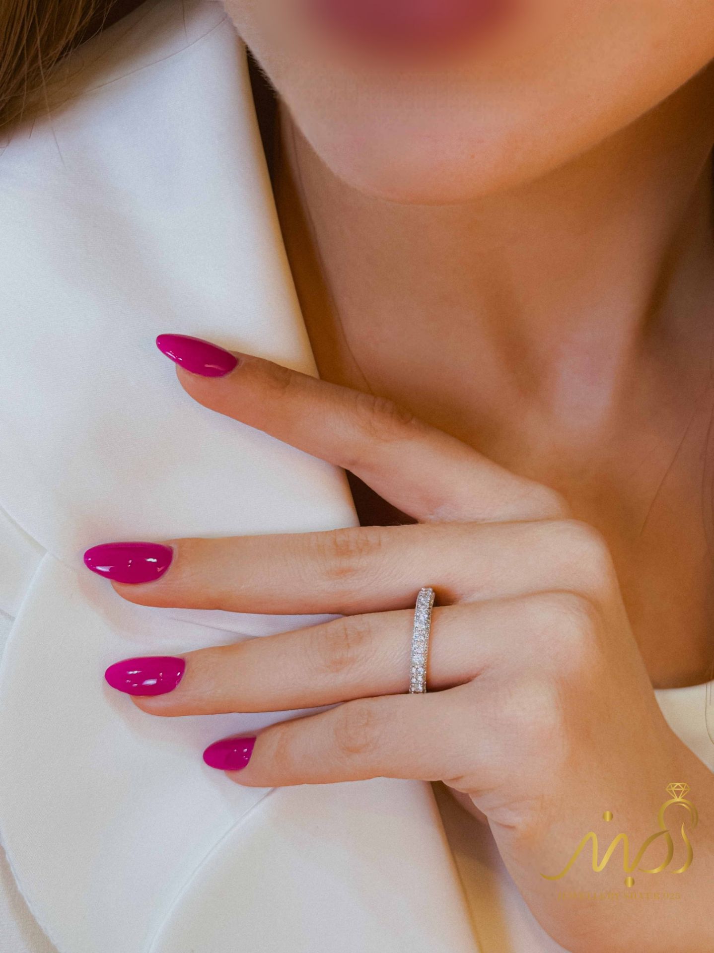 💍حلقه جواهري دور نگین خاص و زیبا؛ نقره عیار ۹۲۵(R_1134)	