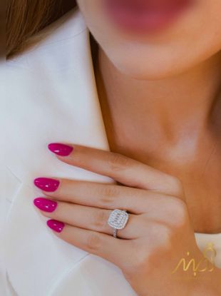 💍انگشتر لوکس جواهري خاص و زیبا؛ نقره عیار 925(R_1209)