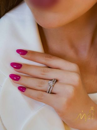 💍حلقه و پشت حلقه جواهری ، خاص و زیبا نقره عیار ۹۲۵(P_2018)