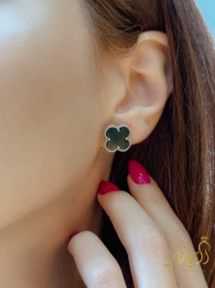 💍گوشواره ونکلیف مشکی خاص و زیبا ، نقره عیار ۹۲۵ (E_5063)‌‌‌‌‌‌	
