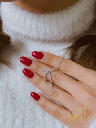💍گردنبند جواهری ،  نقره عیار ۹۲۵ (G_3305)