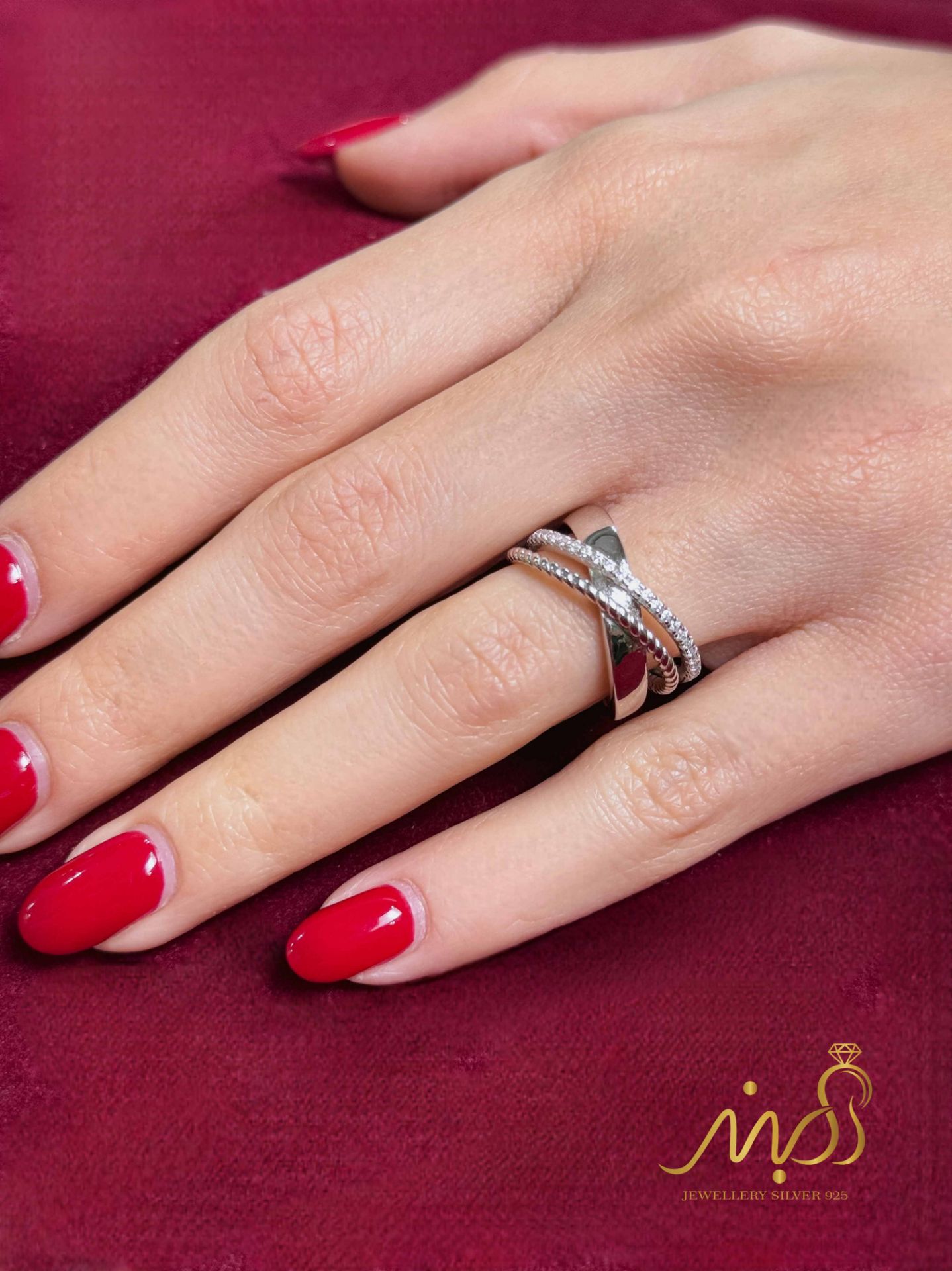 💍انگشتر جواهري ؛ نقره عیار ۹۲۵(R_1279)