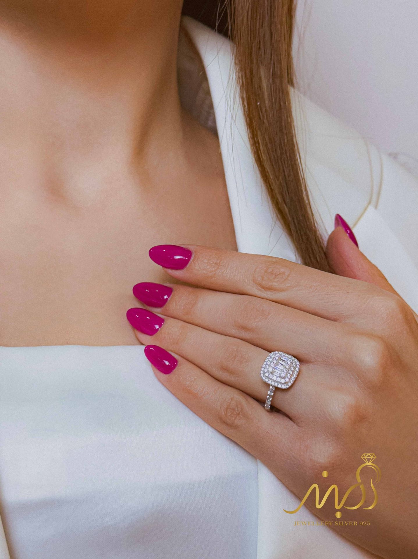 💍انگشتر جواهري ؛ نقره عیار ۹۲۵(R_1299)