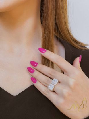 💍انگشتر جواهري لاکچری  ؛ نقره عیار ۹۲۵(R_1324)