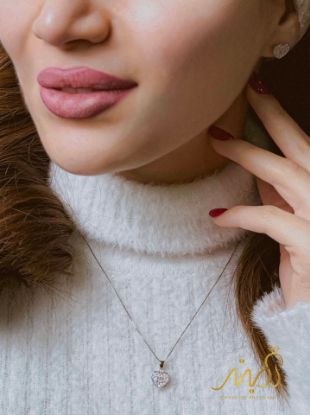 💍نیم ست (آویز و گوشواره) جواهری خاص و زیبا ، نقره عیار ۹۲۵(N_4443) 