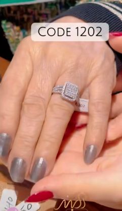 💍انگشتر جواهري  خاص و زیبا؛ نقره عیار ۹۲۵(R_1202)	